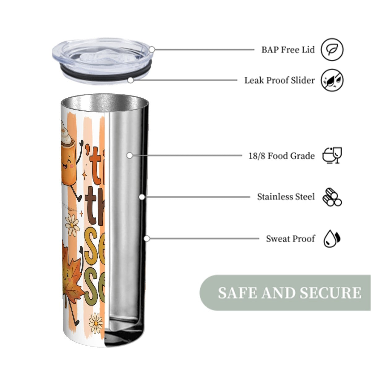 Straw Water Bottle Drinkware (20oz) 2