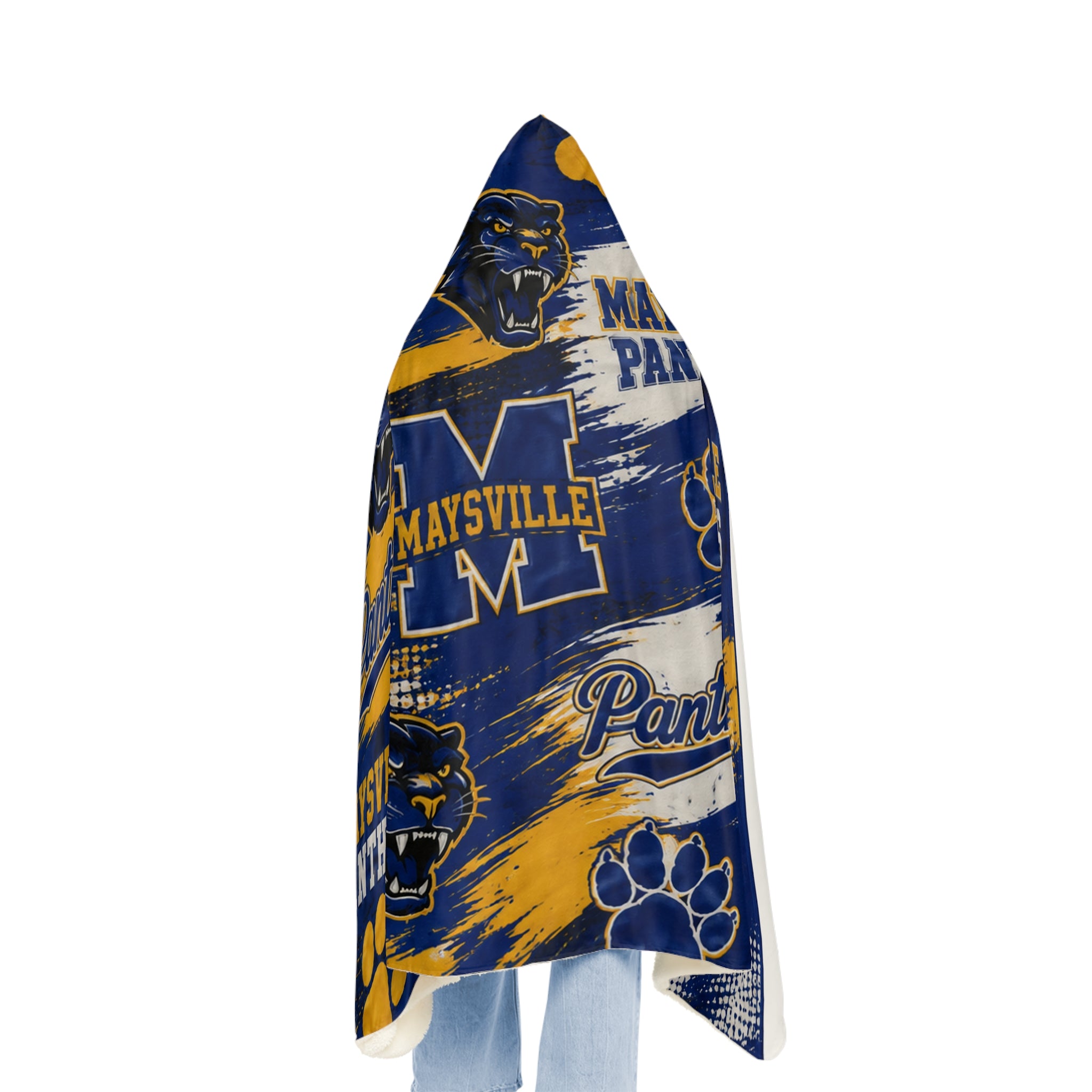 Maysville Panthers Hooded Snuggle Blanket — Cozy School Spirit Throw