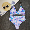 Blooming Leopard Strap Split Sexy Women Bikini