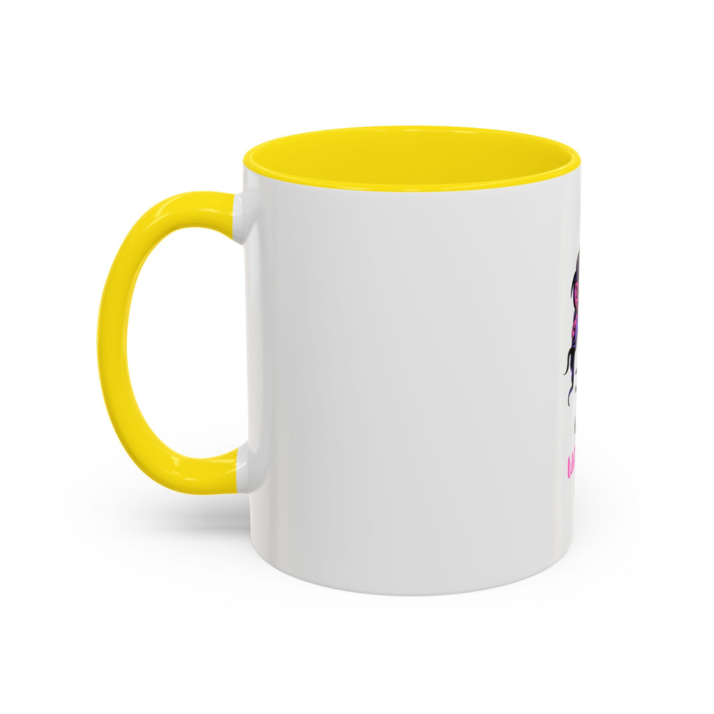 Epilepsy Warrior Coffee Mug — Awareness Ribbon Hair Bun Design (11/15 oz)