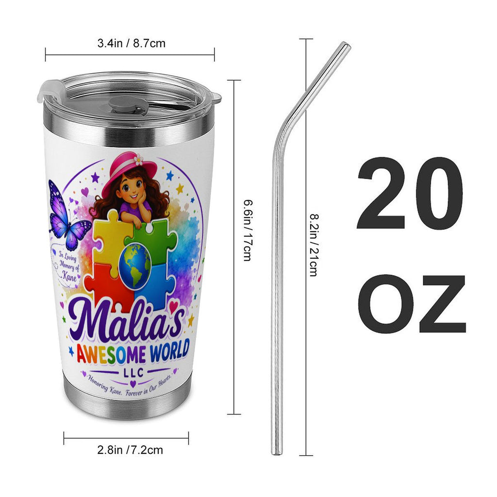 20oz Tumbler with Lid and Straw (Made in USA) Malia's Awesome World LLC (6)