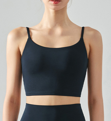 Spring Summer Sports Underwear Yoga Clothes Vest Women Deep U Beauty Back Sling Shockproof Workout Top Fitness Clothes with Chest Pad