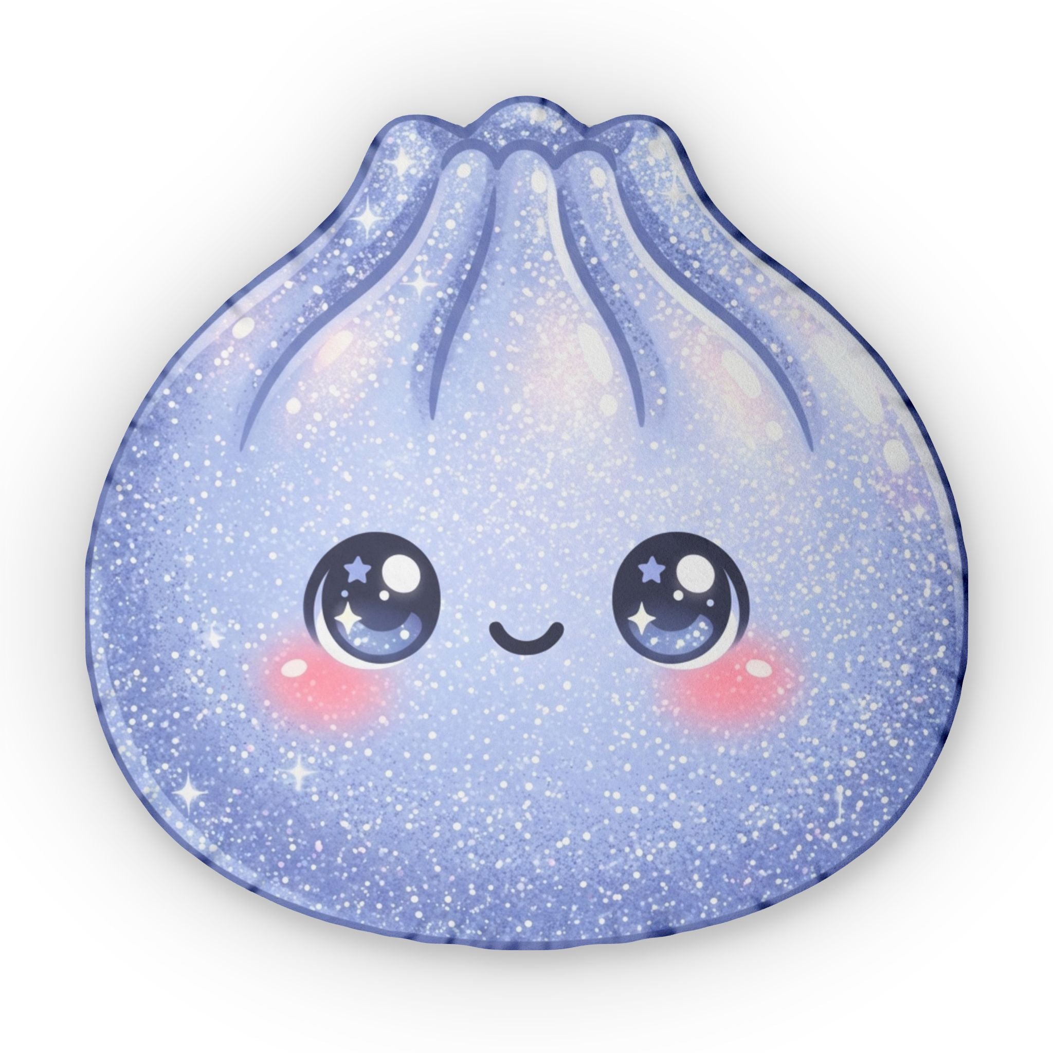 Kawaii Sparkle Dumpling Pillow — Cute Starry Plush Throw Pillow