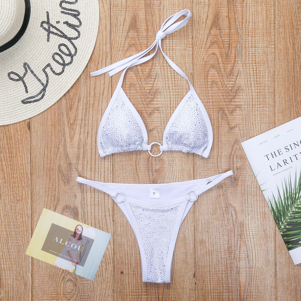 Sexy Bikini Diamond Women Swimsuit Split Swimsuit