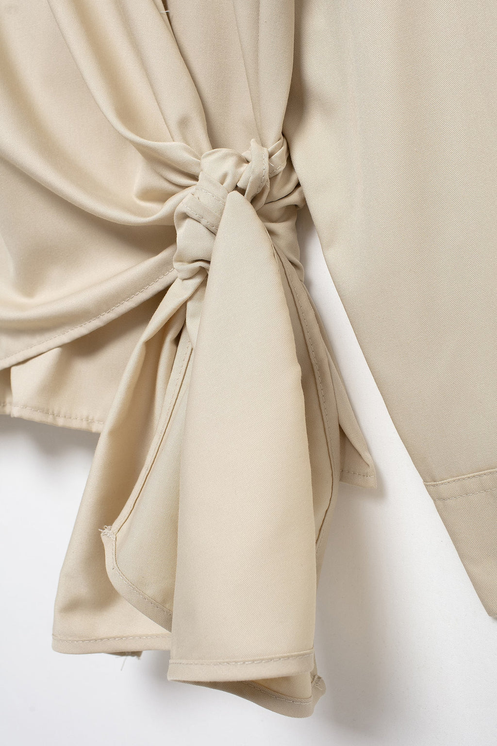 Summer Series Bowknot Decoration Poplin Shirt
