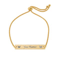 You Matter Adjustable Engraved Bar Bracelet
