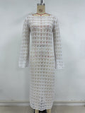 Spring Summer Sexy Knitted Dress Beach Dress Elegant Dress Women