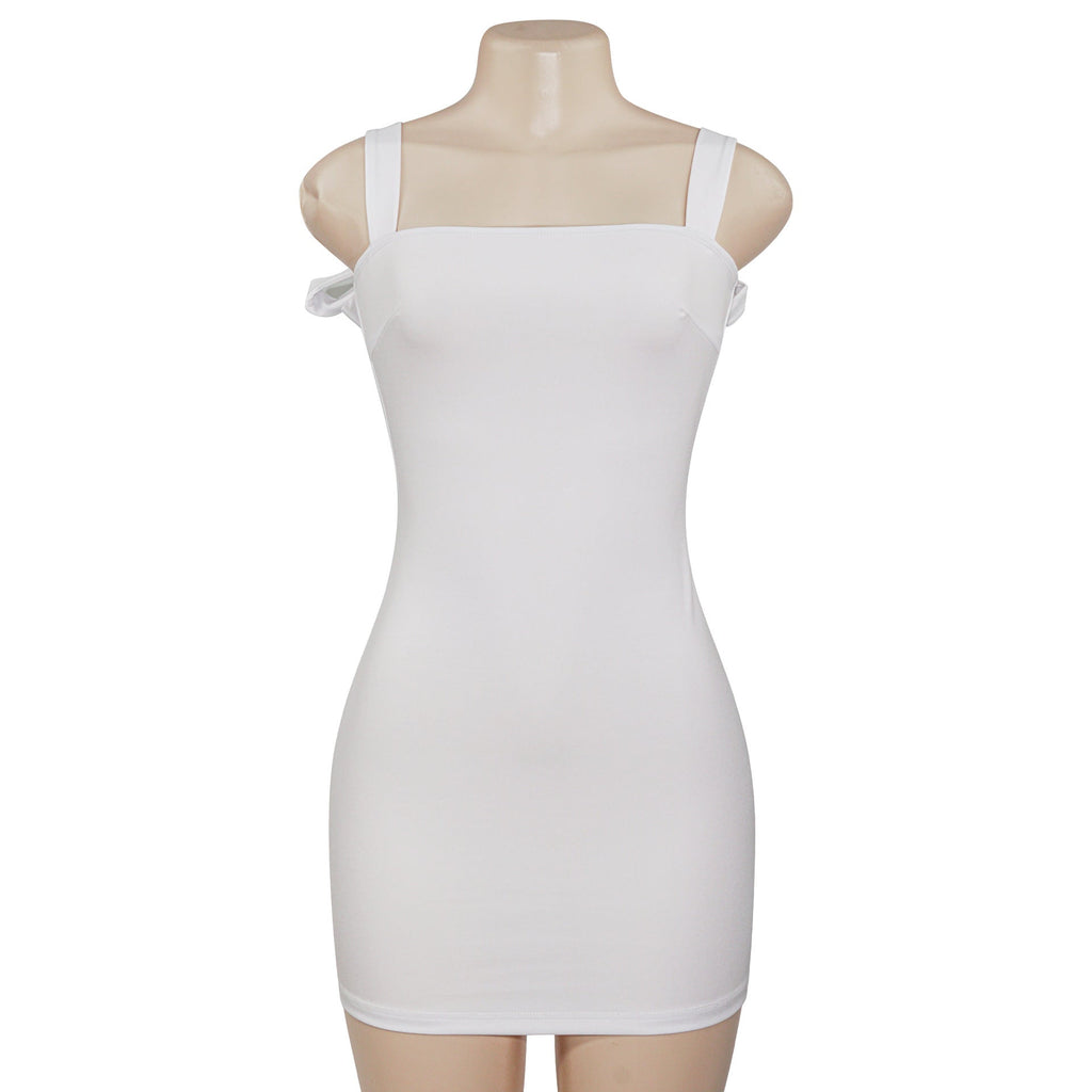 Spring Women Short Strap Internet Celebrity Solid Color Sling Sheath Sexy