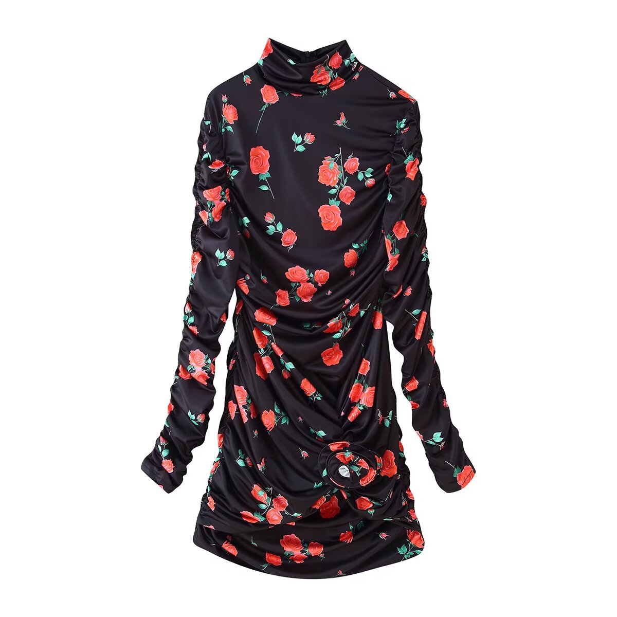 Spring Summer Sexy Slim Fit Ruffle Hip Dress