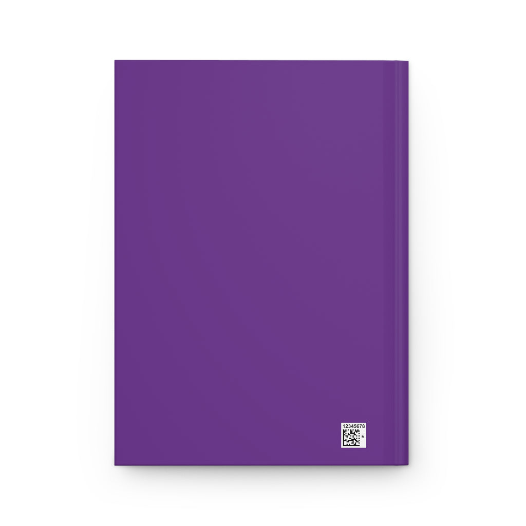 Epilepsy Warrior Hardcover Journal — Inspirational Purple Ribbon Notebook