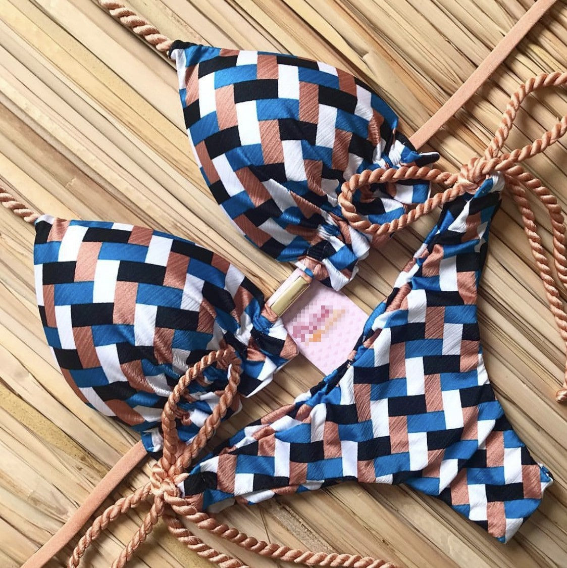 Printed Bikini Tied Swimsuit
