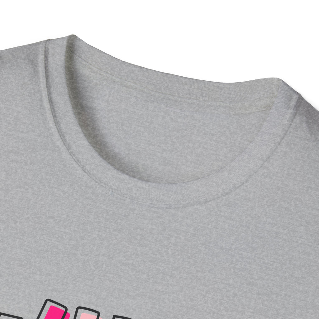 Wild Child T-Shirt — Pink Checkerboard Smiley Retro Tee