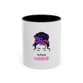Epilepsy Warrior Coffee Mug — Awareness Ribbon Hair Bun Design (11/15 oz)
