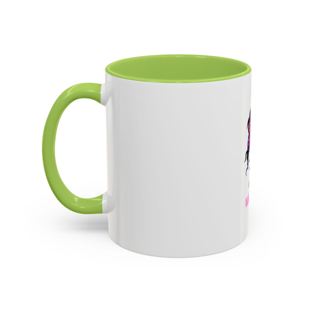 Epilepsy Warrior Coffee Mug — Awareness Ribbon Hair Bun Design (11/15 oz)