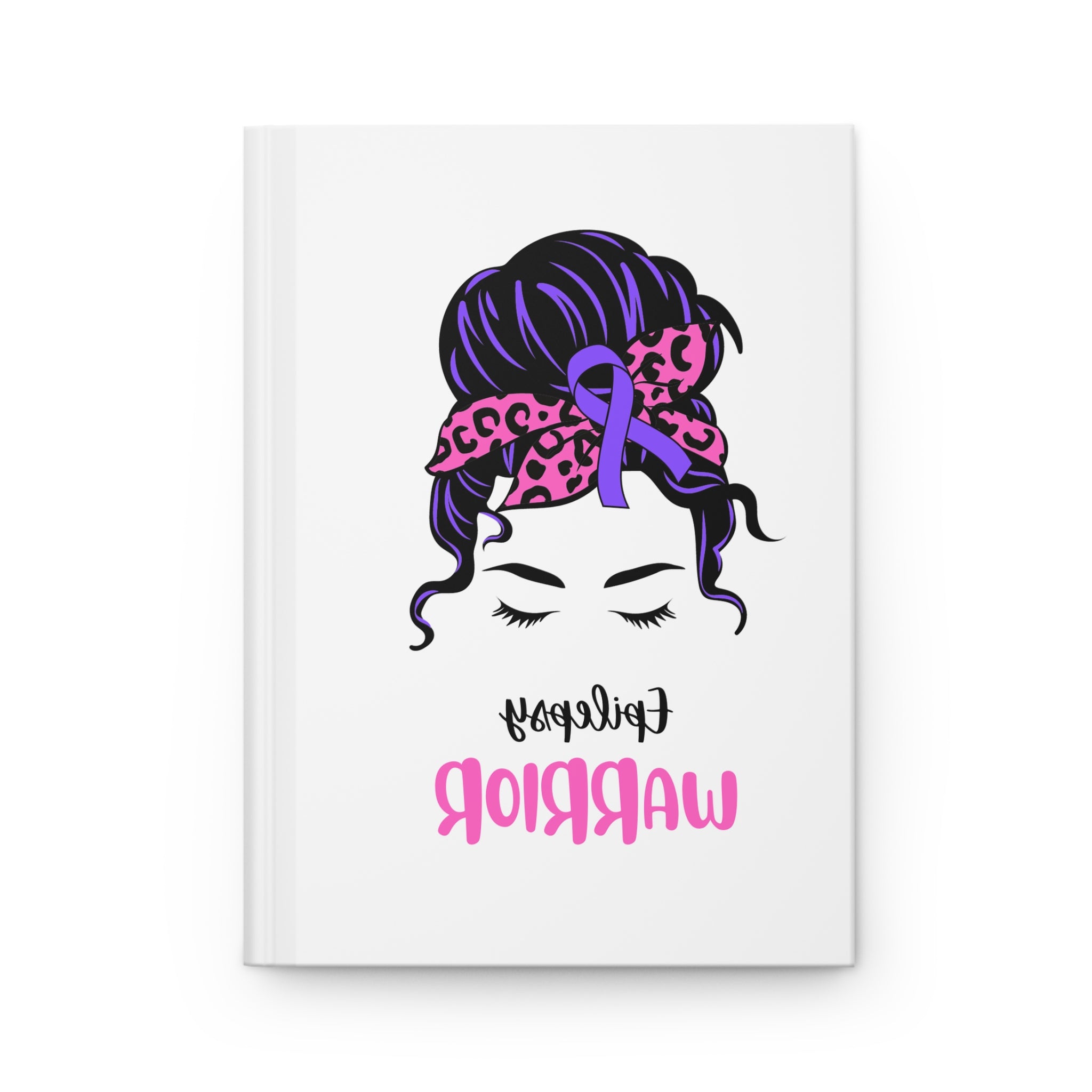 Epilepsy Warrior Hardcover Journal — Inspirational Purple Ribbon Notebook