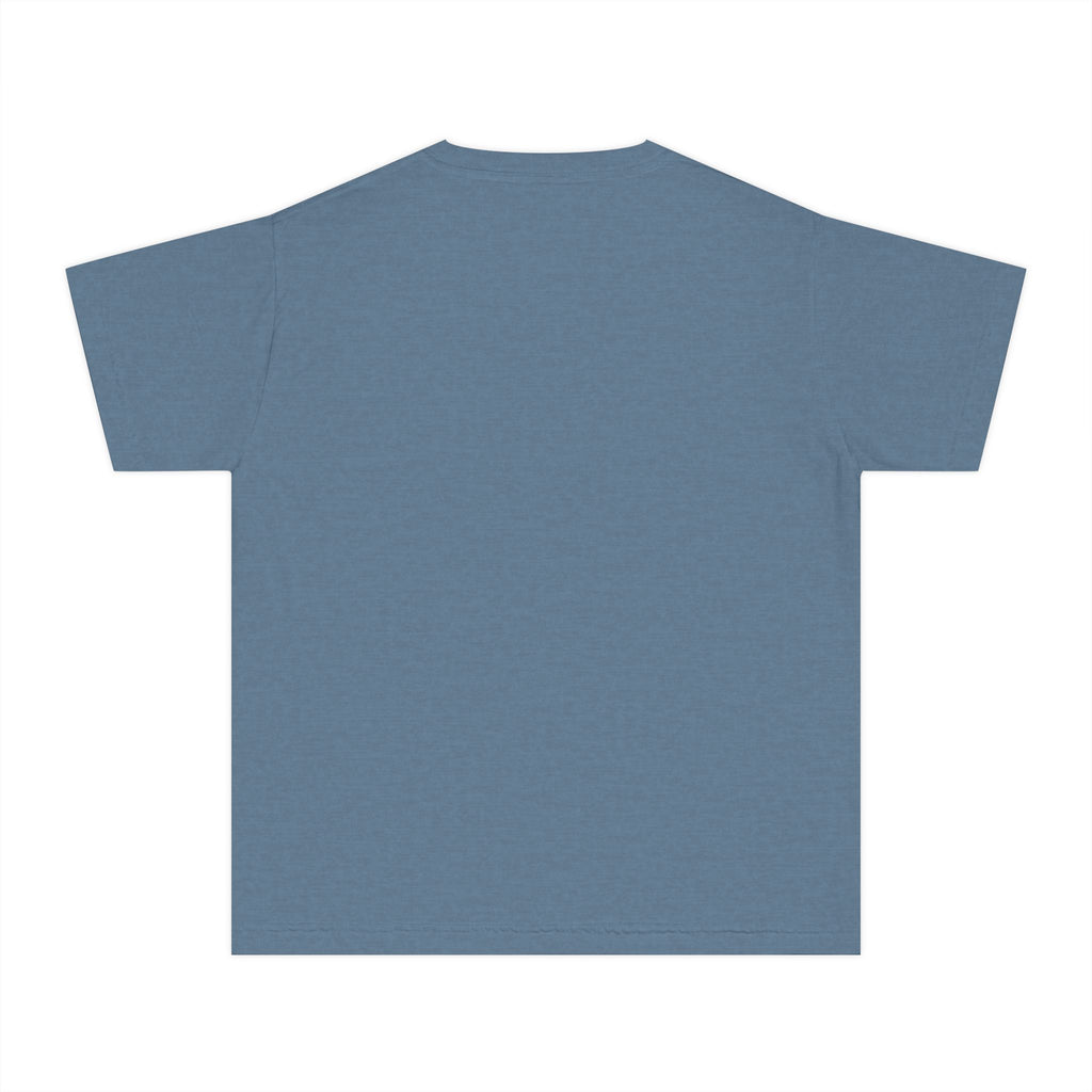Youth Tee — "Hello Autumn" Sunflower Messy Bun Graphic