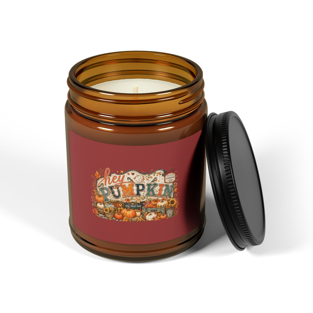 Scented Soy Candle (Multi-Size, Amber Jar)
