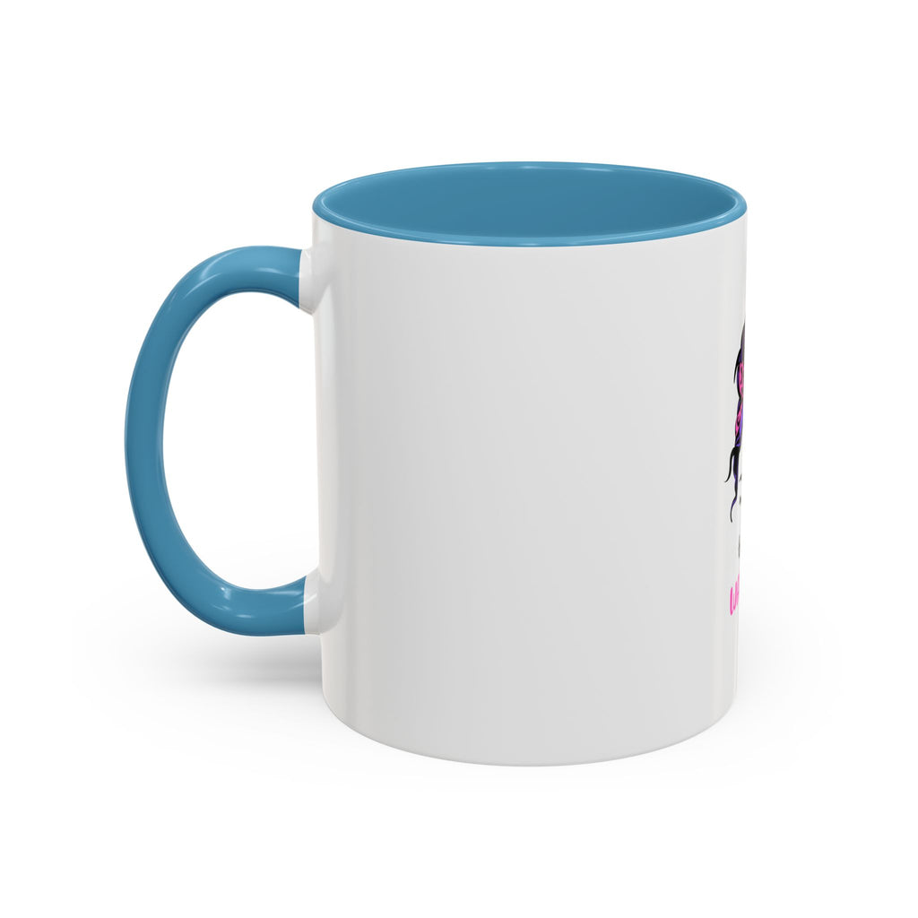 Epilepsy Warrior Coffee Mug — Awareness Ribbon Hair Bun Design (11/15 oz)