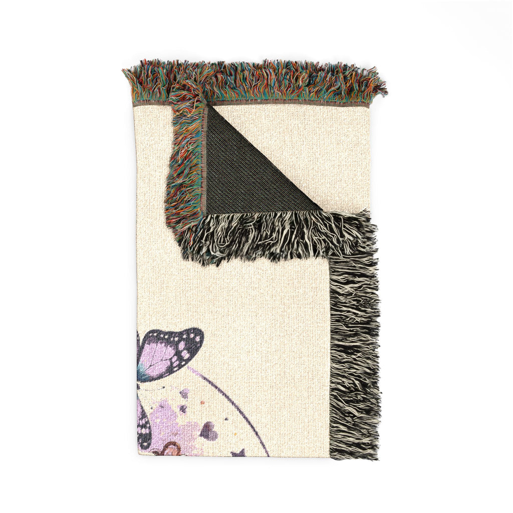 Personalized Kids Puzzle Blanket — "Malia's Awesome World" Woven Throw