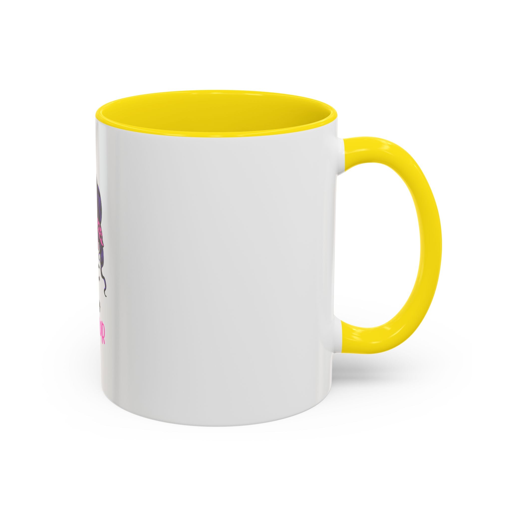 Epilepsy Warrior Coffee Mug — Awareness Ribbon Hair Bun Design (11/15 oz)
