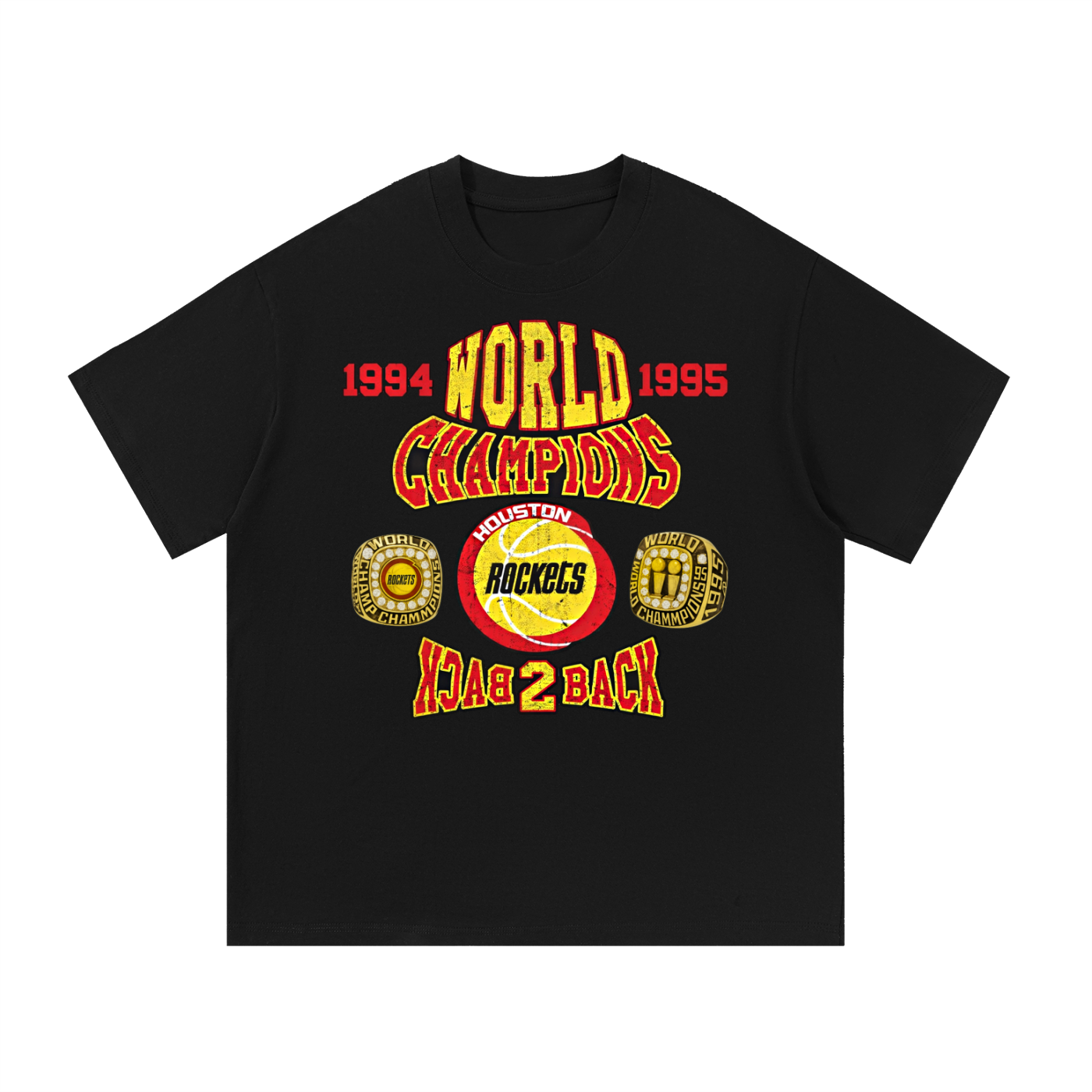 Rockets World Champion Vintage Badge T-Shirt