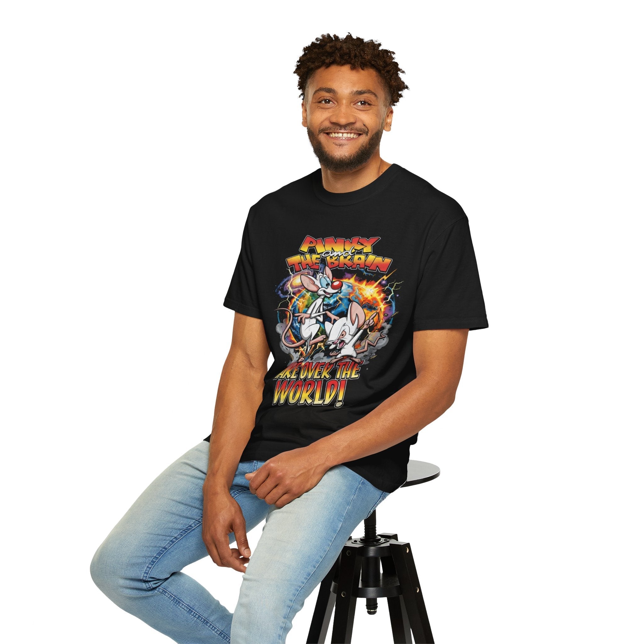 Pinky and the Brain “Take Over the World” Graphic T-Shirt