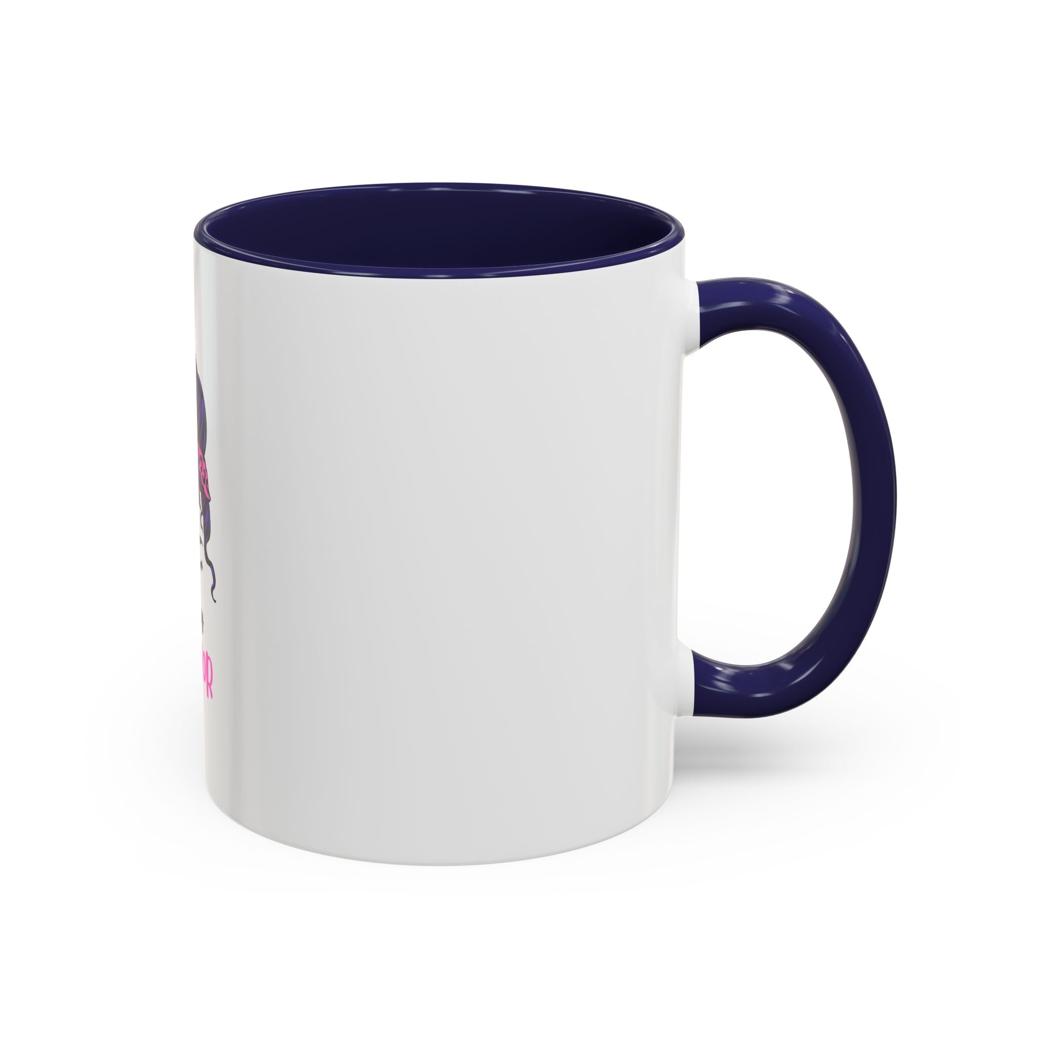 Epilepsy Warrior Coffee Mug — Awareness Ribbon Hair Bun Design (11/15 oz)