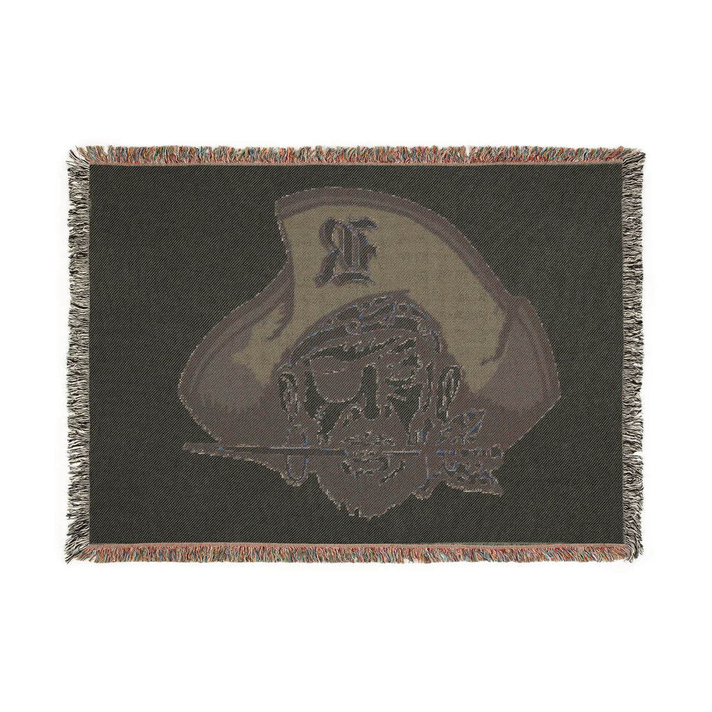 Pirate Skull Woven Blanket — Nautical Team Throw