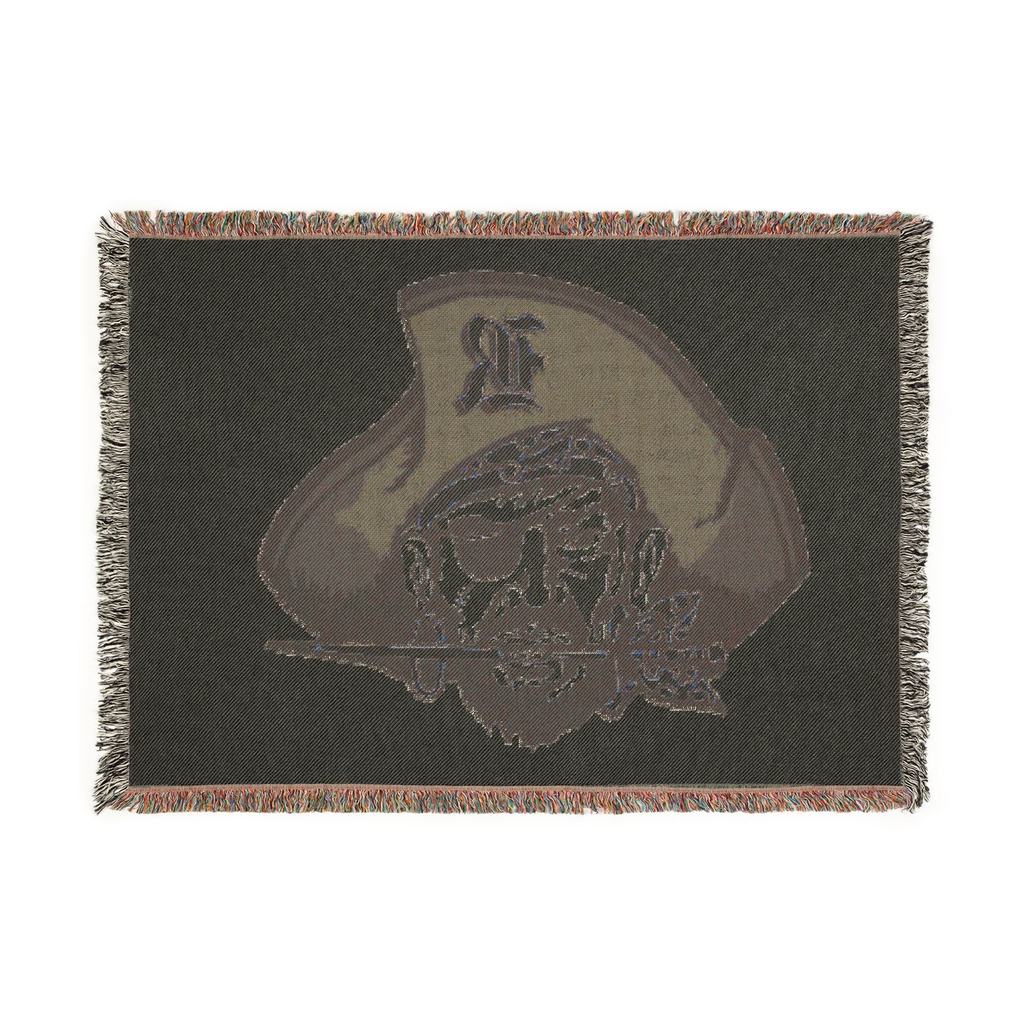 Pirate Skull Woven Blanket — Nautical Team Throw