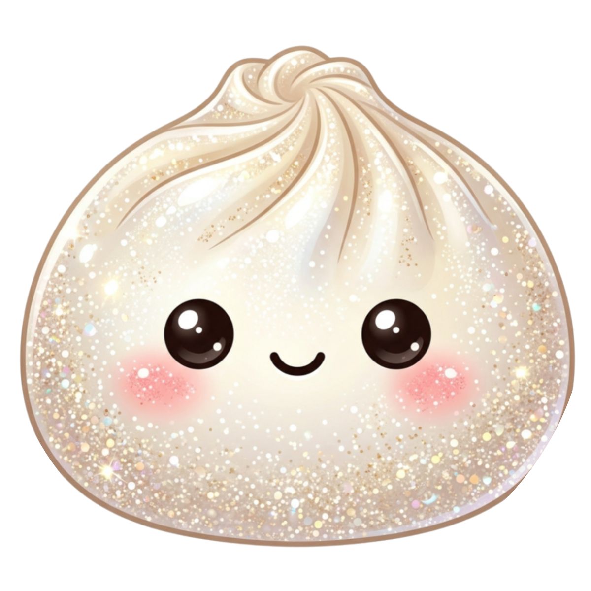 Bao Bun Squishy Gold Glitter (5) 1