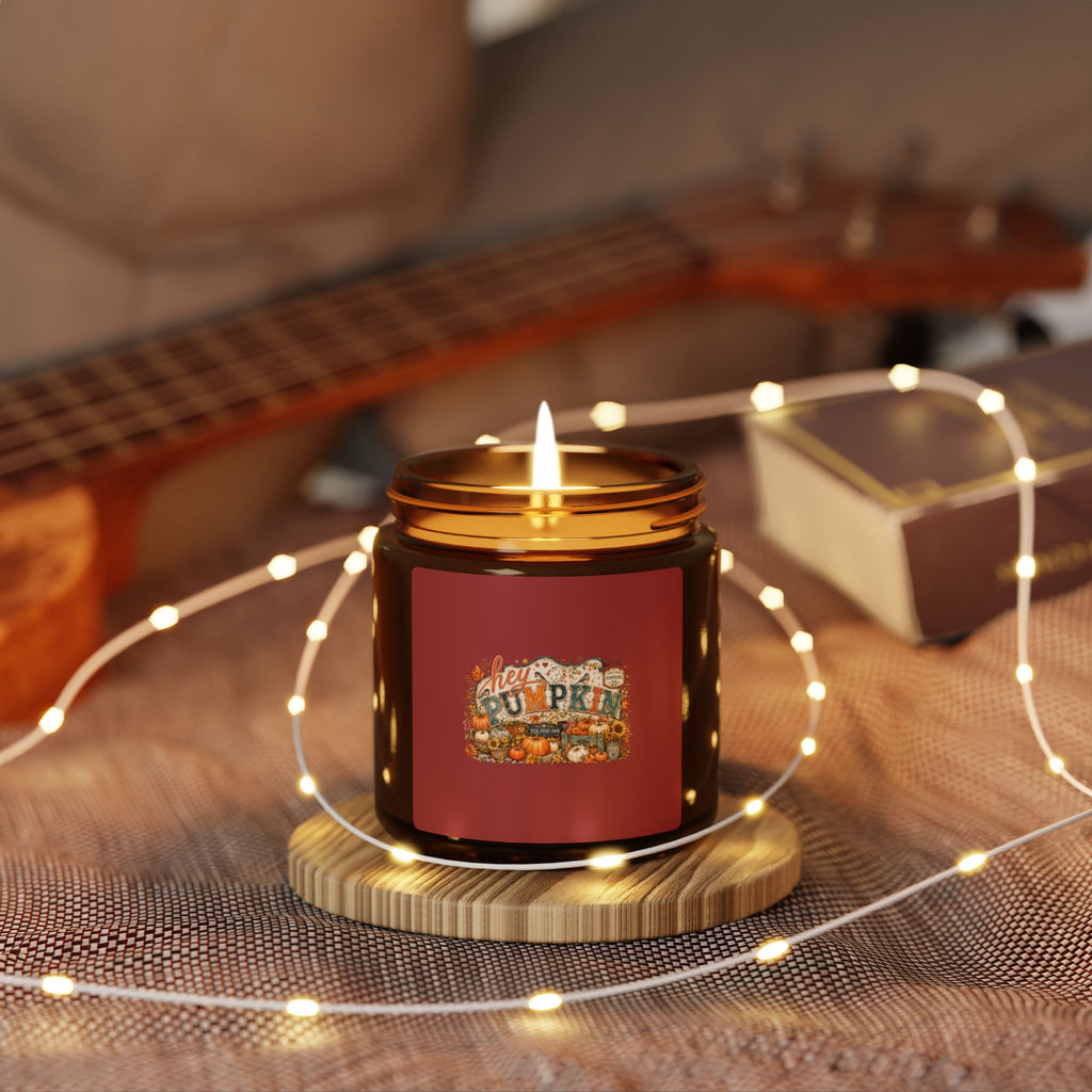 Scented Soy Candle (Multi-Size, Amber Jar)