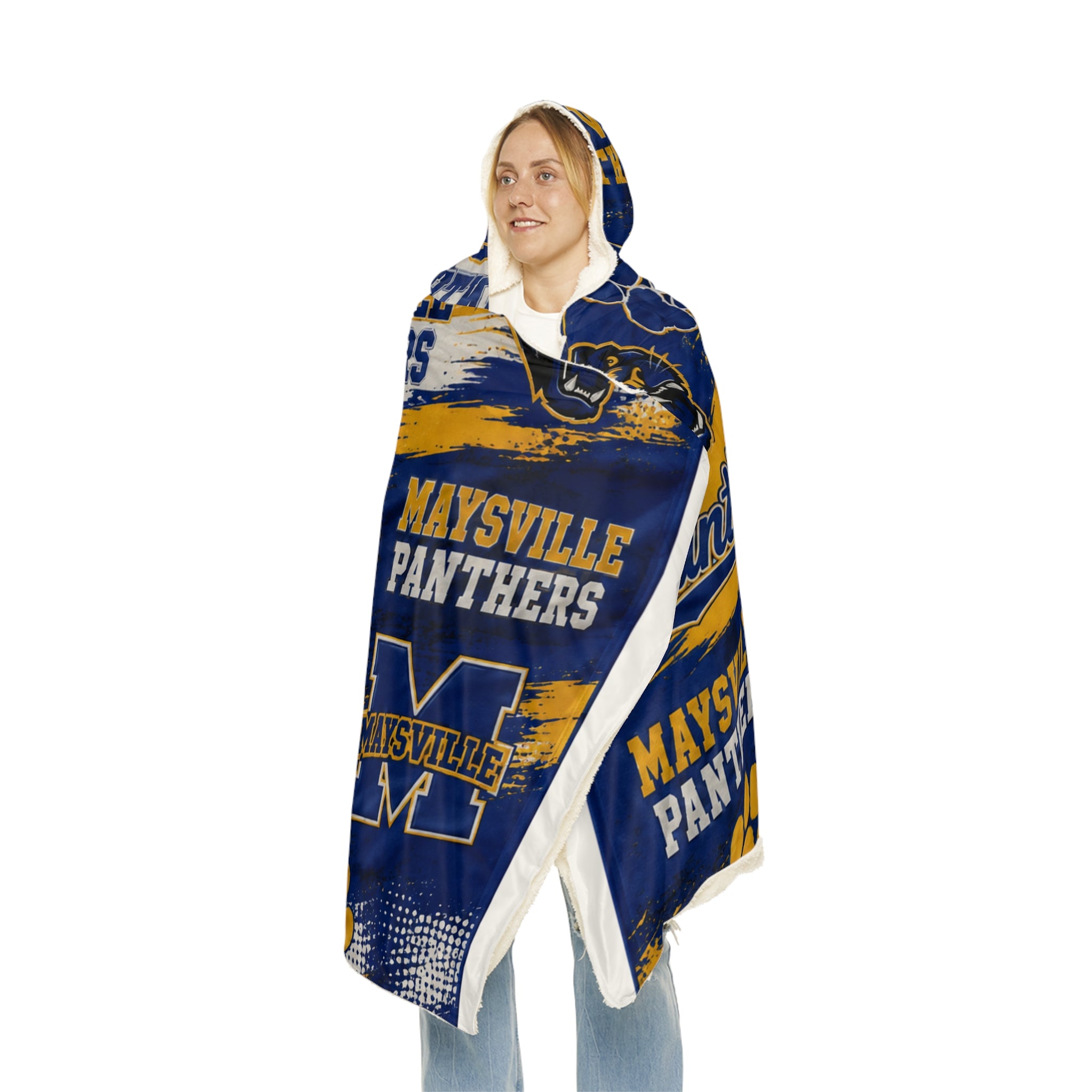 Maysville Panthers Hooded Snuggle Blanket — Cozy School Spirit Throw