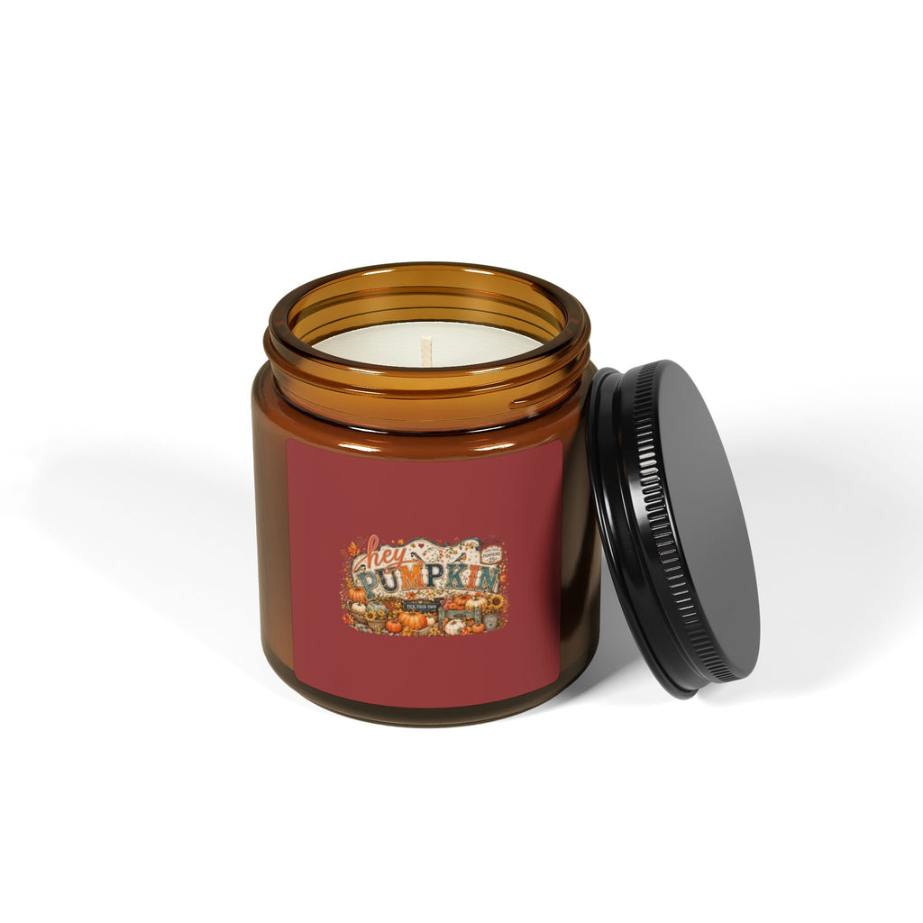 Scented Soy Candle (Multi-Size, Amber Jar)