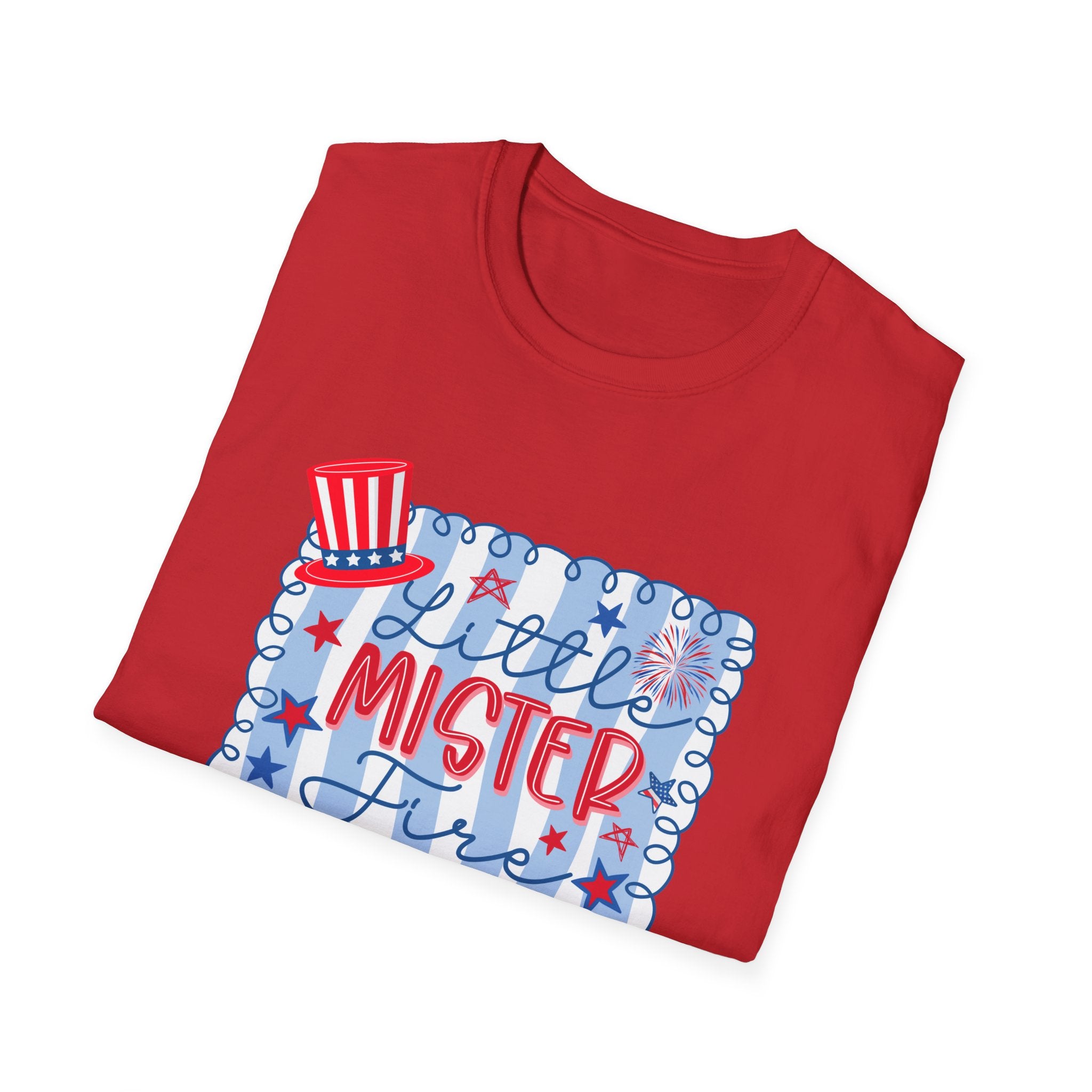 Little Mister Firecracker Kids T-Shirt — 4th of July Patriotic Tee