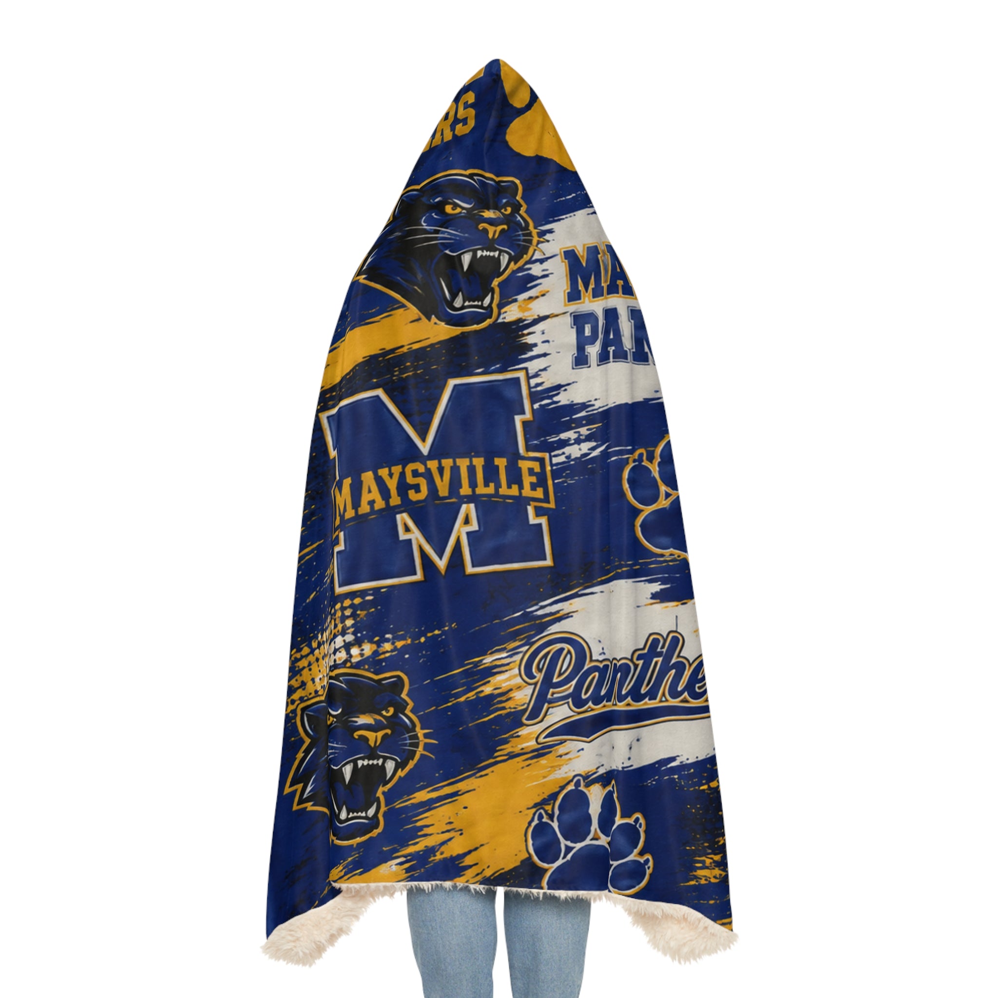 Maysville Panthers Hooded Snuggle Blanket — Cozy School Spirit Throw