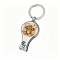 Keychain Nail Clippers with Bottle Opener Brushstroke Fall Highland Cow Png