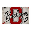 Ohio State Buckeyes Washable Rug | Scarlet & Gray Team Spirit Floor Mat