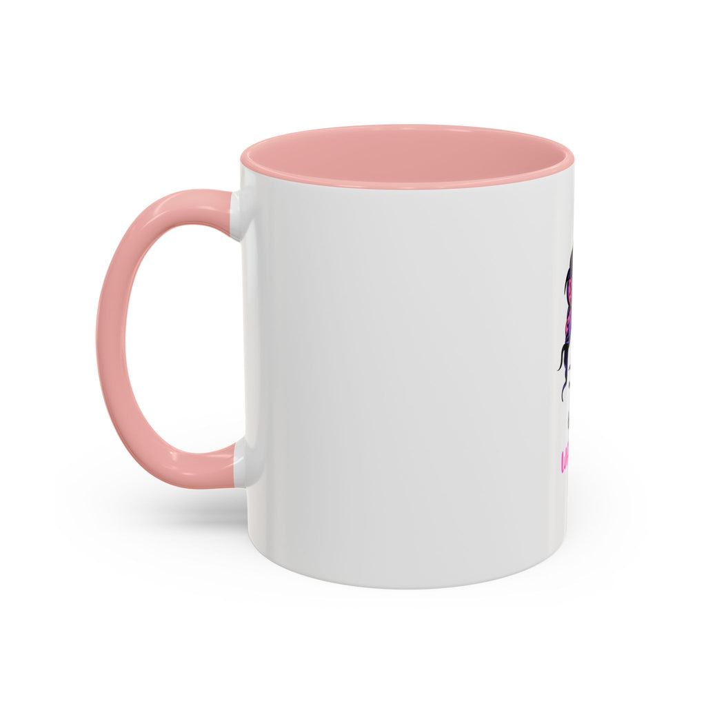 Epilepsy Warrior Coffee Mug — Awareness Ribbon Hair Bun Design (11/15 oz)