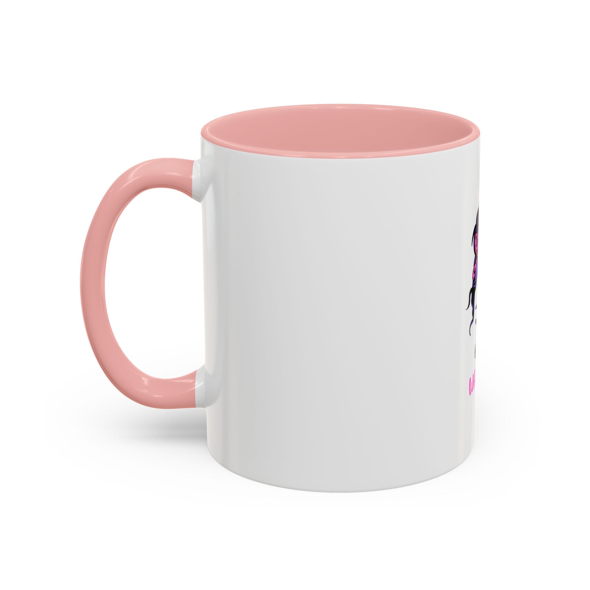 Epilepsy Warrior Coffee Mug — Awareness Ribbon Hair Bun Design (11/15 oz)