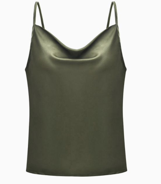 Solid Color Camisole Bottoming Chiffon Shirt Top Women Clothing