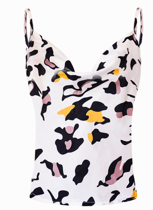 Solid Color Camisole Bottoming Chiffon Shirt Top Women Clothing
