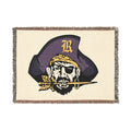 Pirate Skull Woven Blanket — Nautical Team Throw