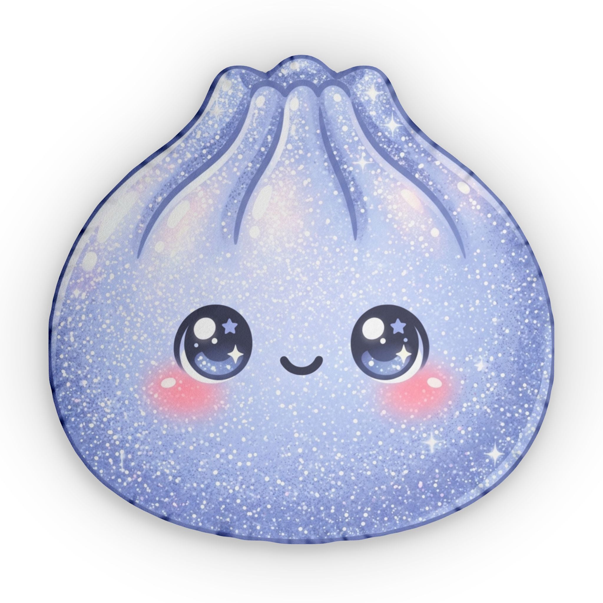 Kawaii Sparkle Dumpling Pillow — Cute Starry Plush Throw Pillow