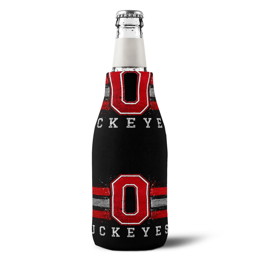 Buckeye 'O' Zip-Up Bottle Cooler Sleeve