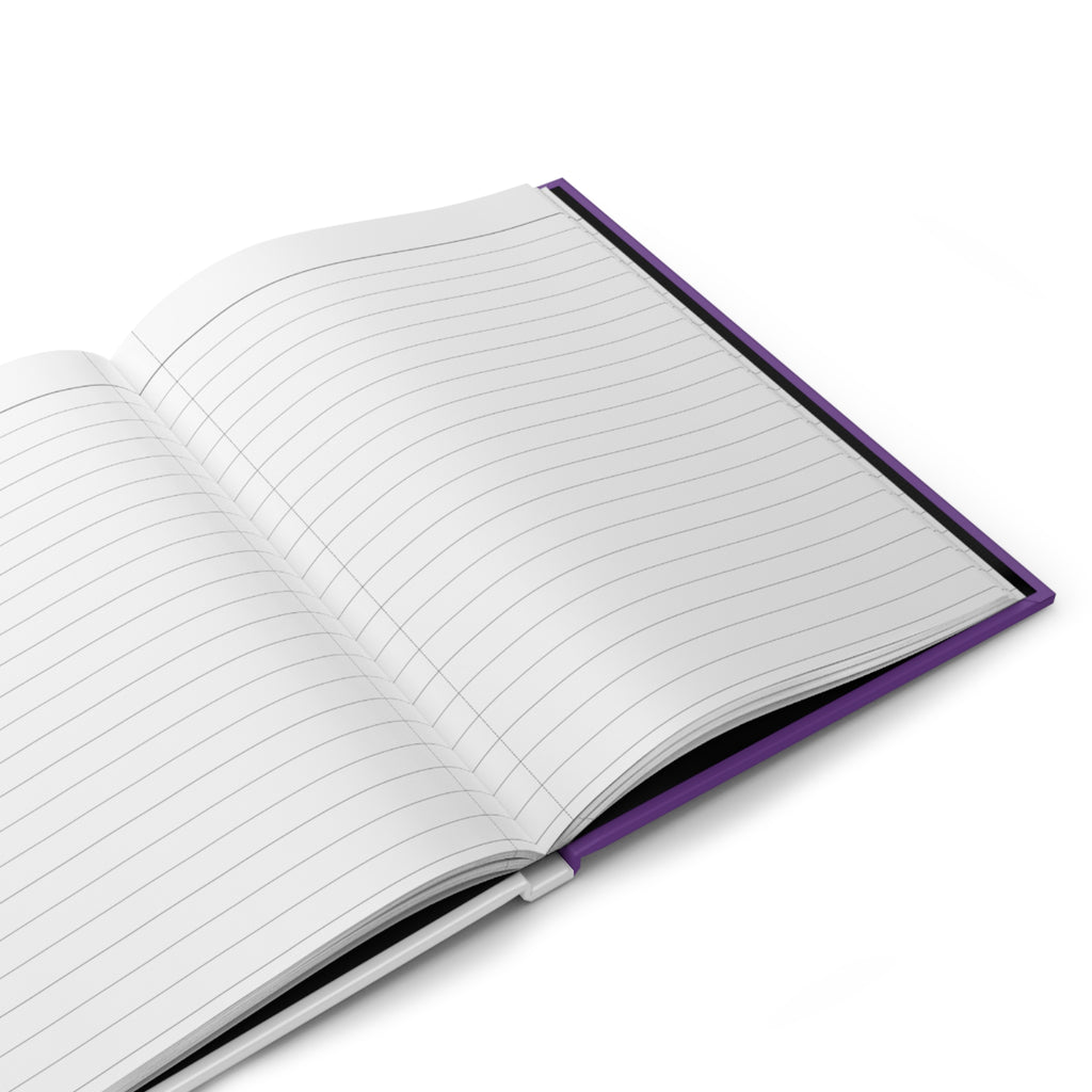 Epilepsy Warrior Hardcover Journal — Inspirational Purple Ribbon Notebook
