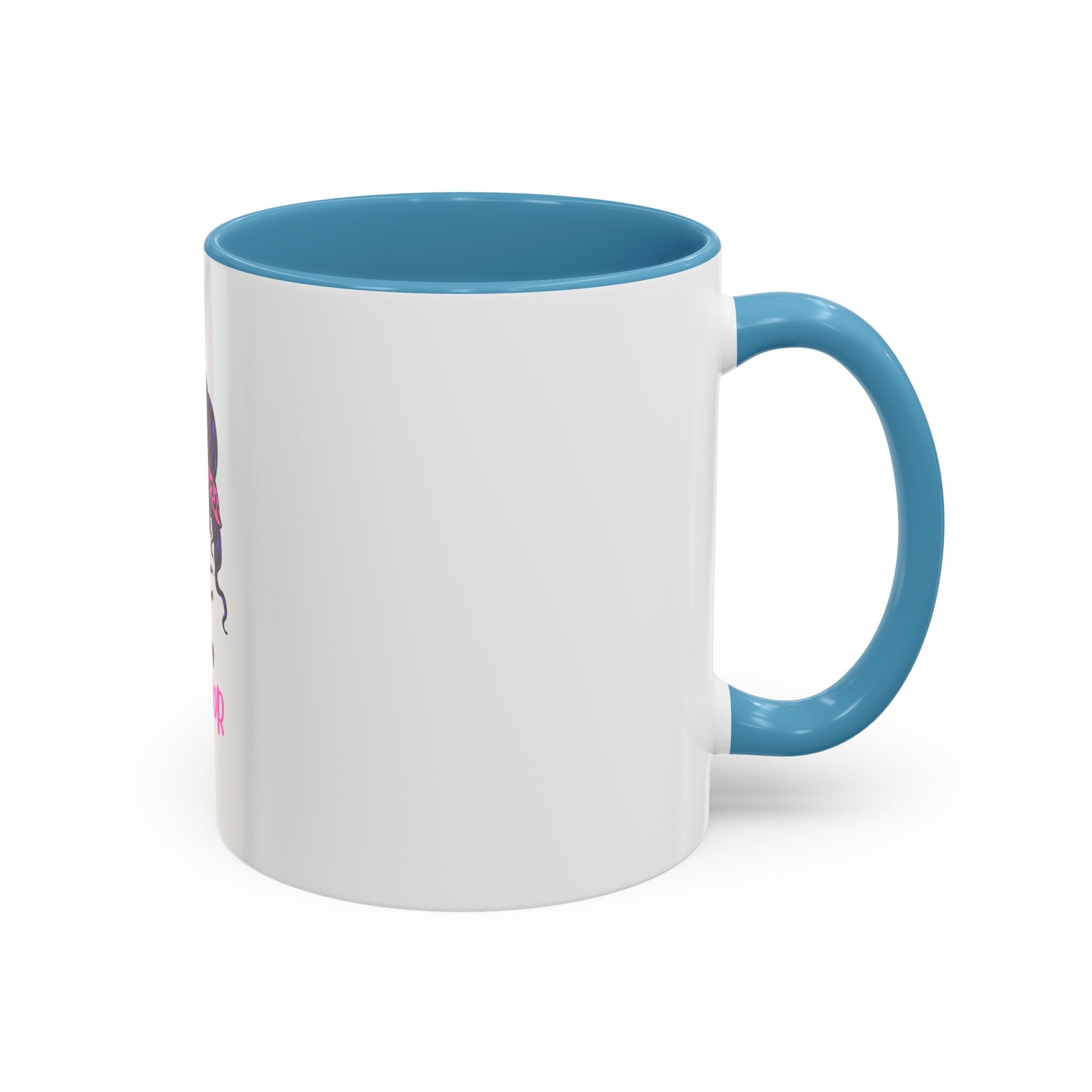 Epilepsy Warrior Coffee Mug — Awareness Ribbon Hair Bun Design (11/15 oz)