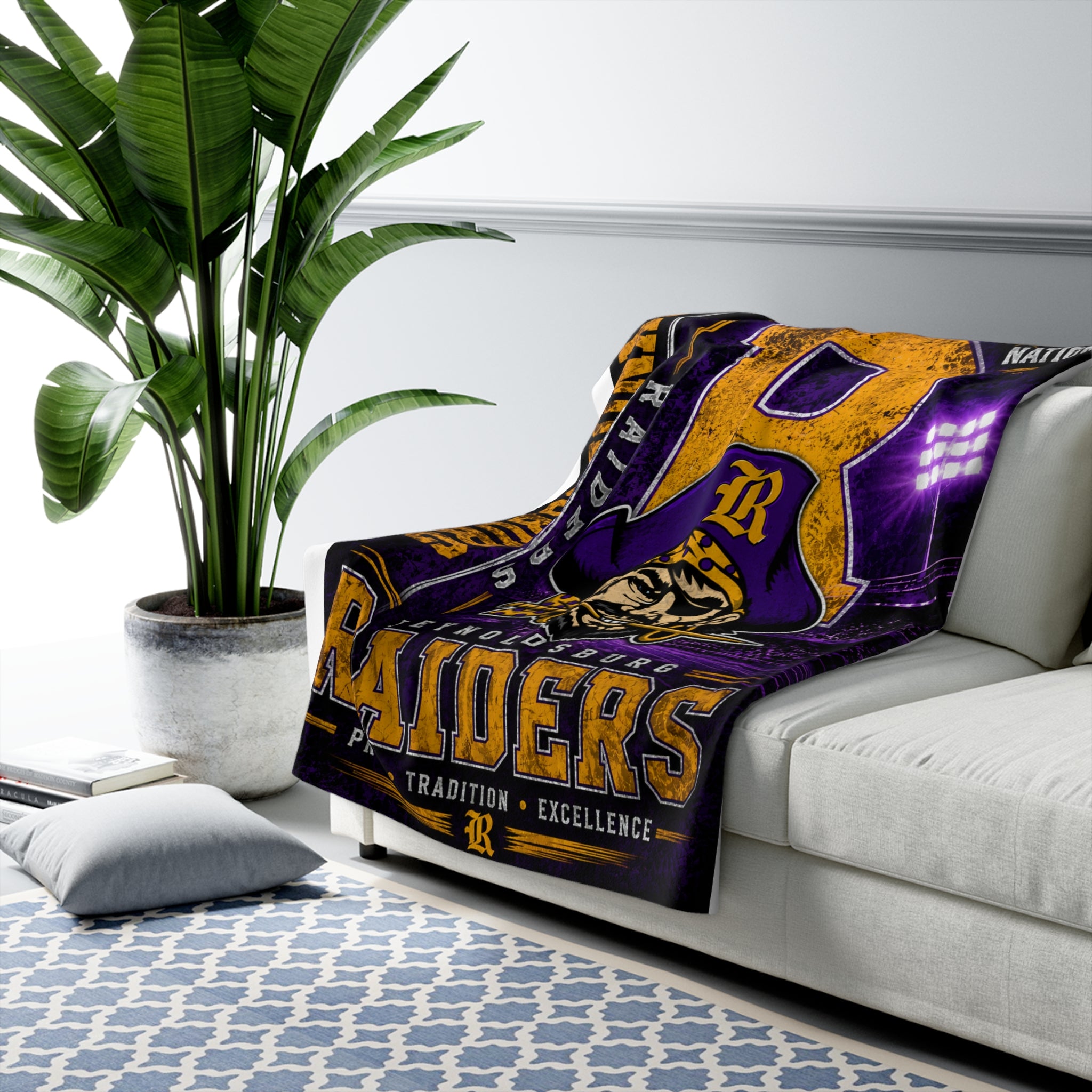PREORDER | Reynoldsburg Raiders Sherpa Fleece Blanket – School Spirit Cozy Throw