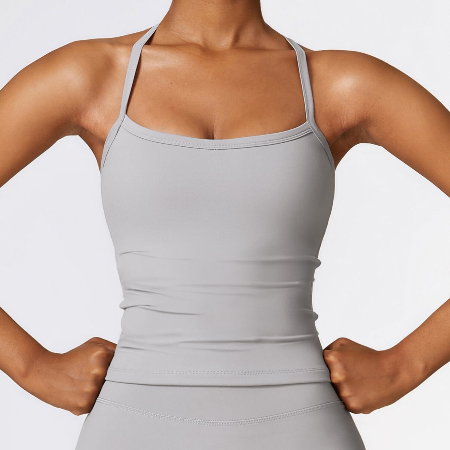 Sollinarry Winter Brushed Beauty Back Yoga Vest Quick-Drying Workout Top Outer Wear Running Exercise Vest Women