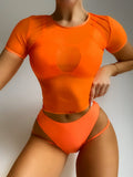Bikini Swimsuit Women Fission Swimsuit Swimsuit Three Piece Mesh Bikini