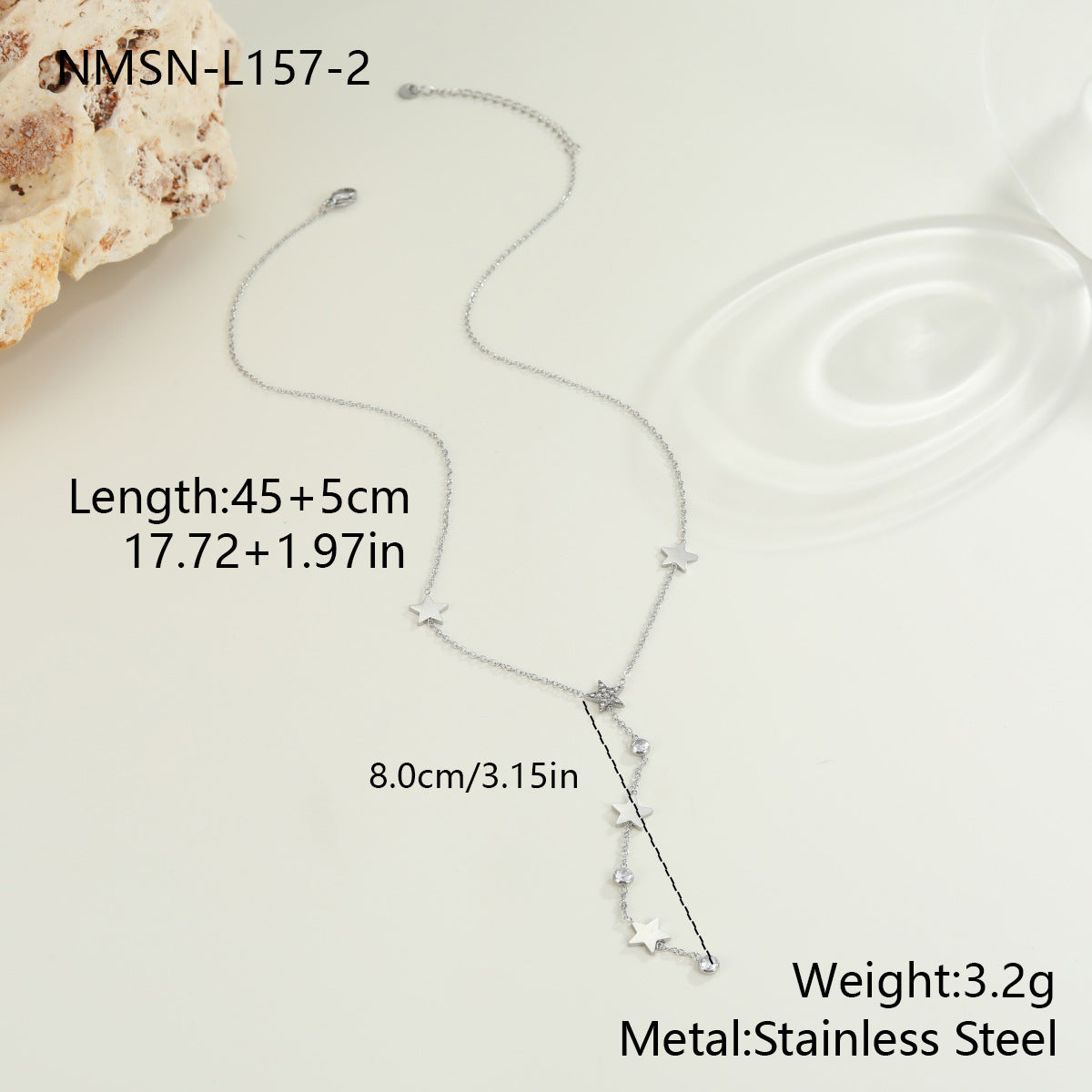 Simple All Match XINGX Tassel Embellished Necklace Special Interest Light Luxury All Match Necklace Y Shaped Necklace